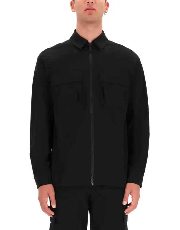 Zippered Chest Pocket Shirt