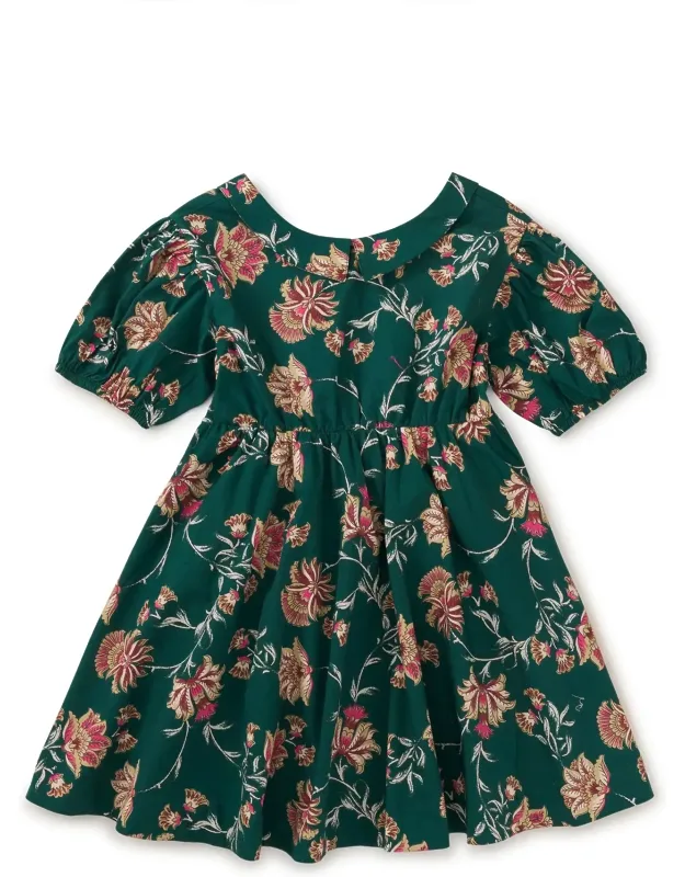 Puff Sleeve Collar Dress