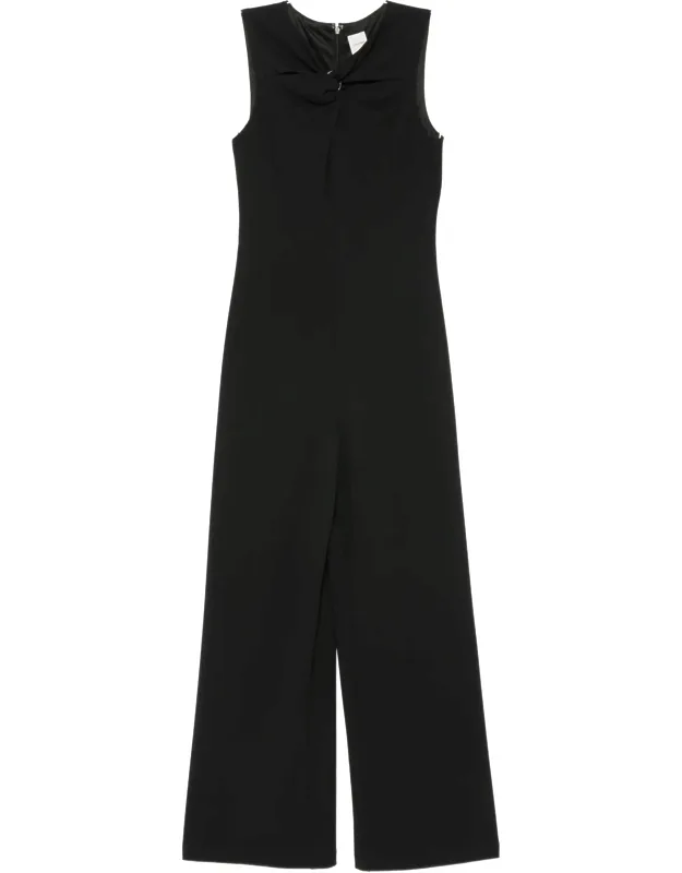 Scuba Crepe Sleeveless Jumpsuit