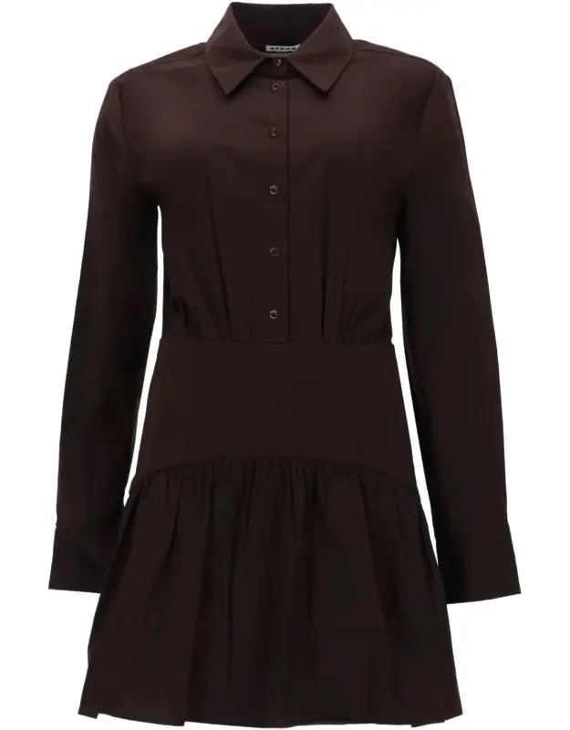 Fitted Cinched Waist Mini Dress