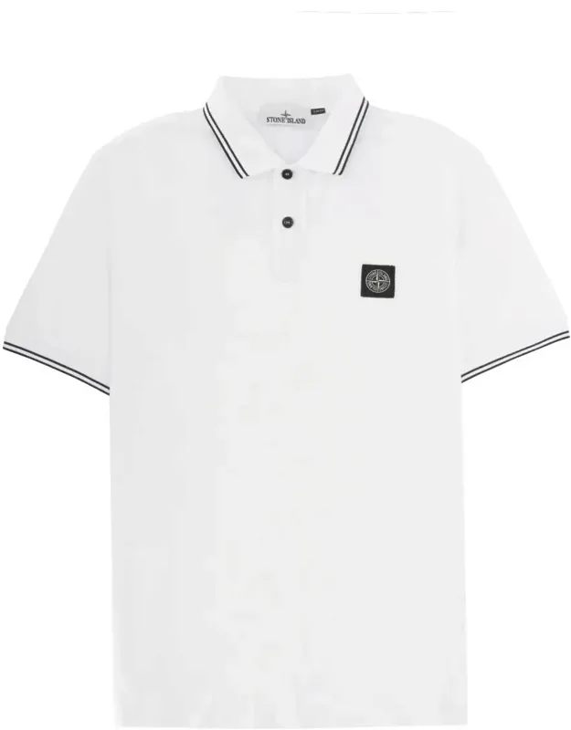 Stripe Square Logo Polo Shirt