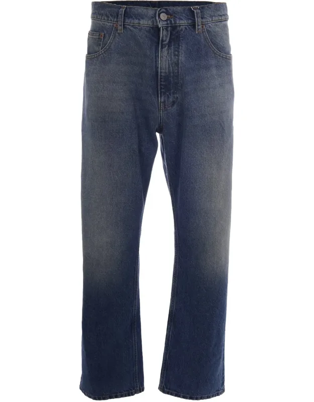 Straight-leg Cotton Jeans