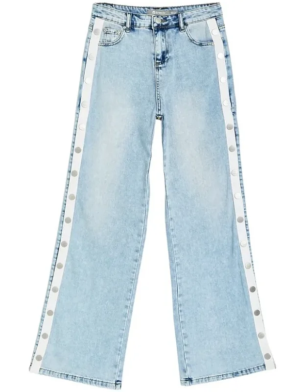 Snap Me Up Wide Leg Pants
