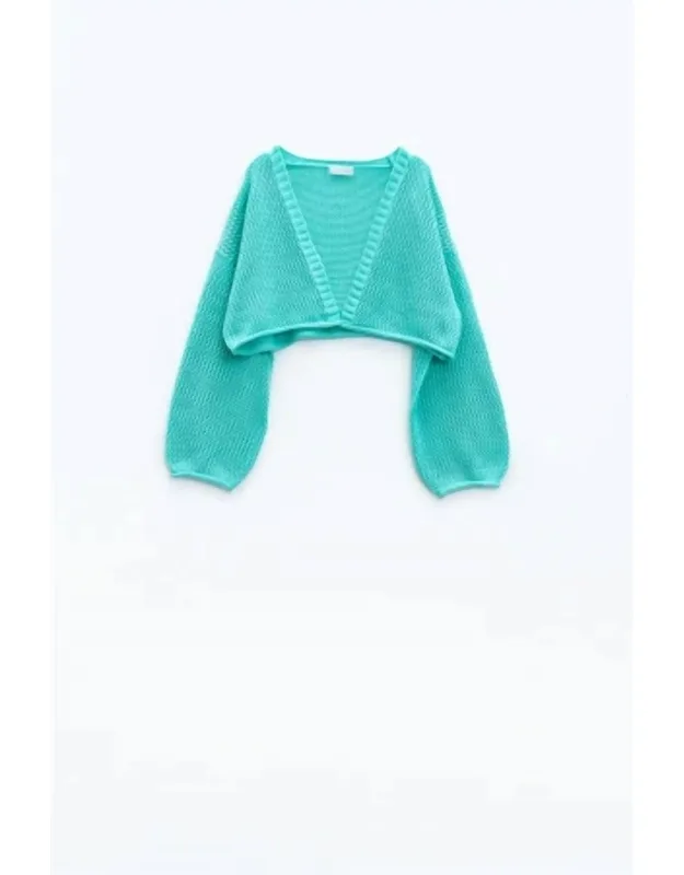 Crochet Basic Cropped Cardigan