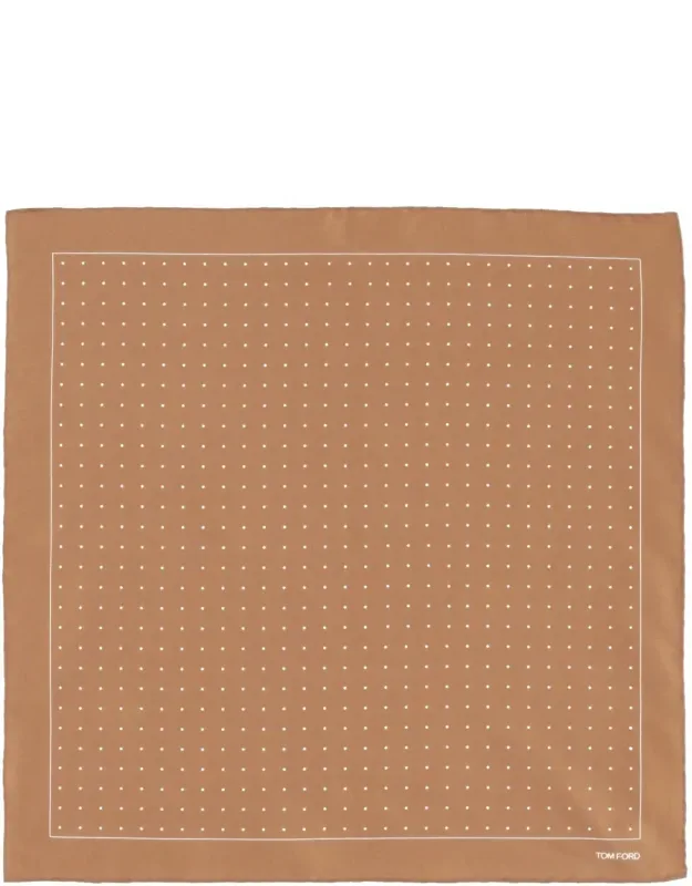 Dotted Pattern Silk Scarf