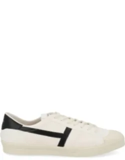 Jarvis Zigzag Stripe Leather Sneakers