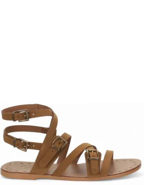 Leire Suede Flat Sandals