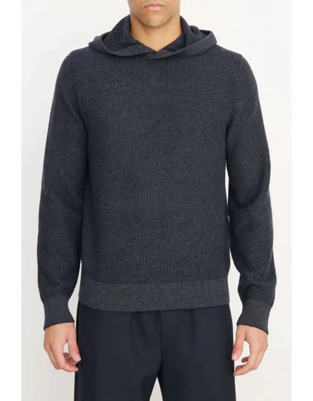 Geo Jacquard Long Sleeve Hoodie