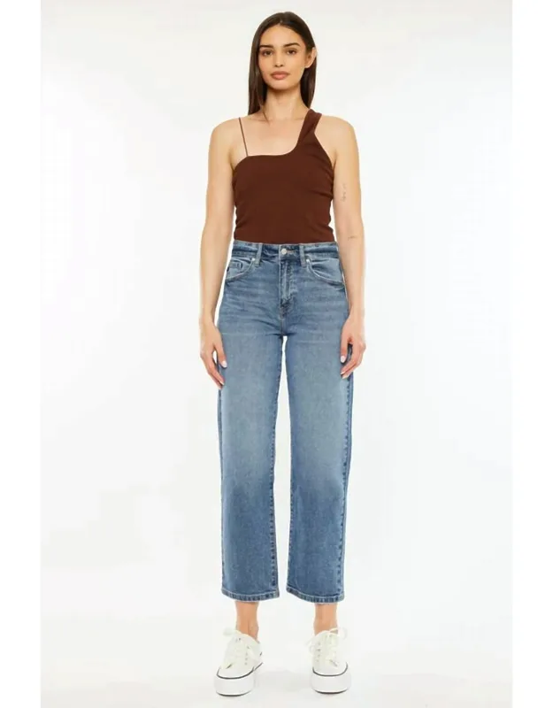 High Rise True Straight Leg Jeans