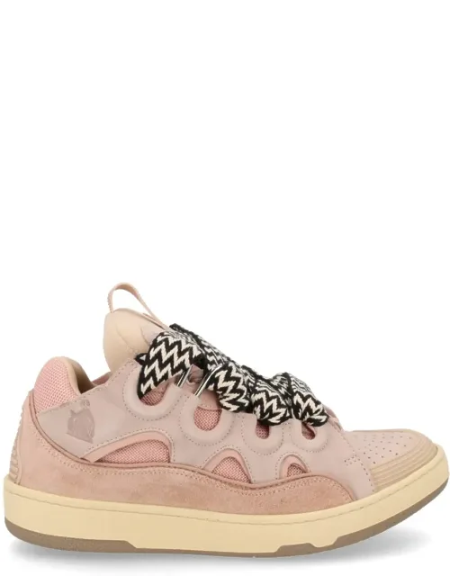 Curb Zigzag Pattern Laces Sneakers
