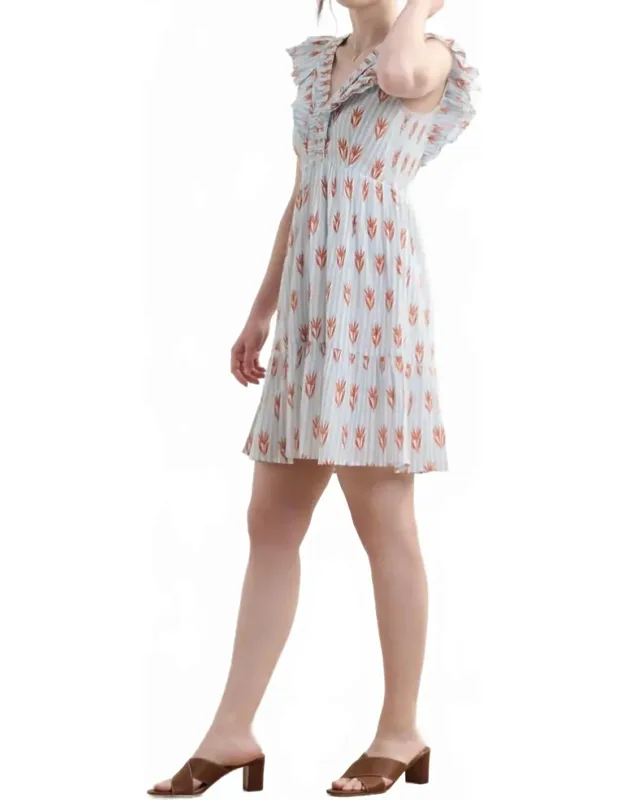 Ruffle Sleeve Dress