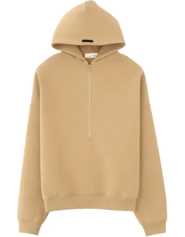 Cropped Half Zip Hoodie