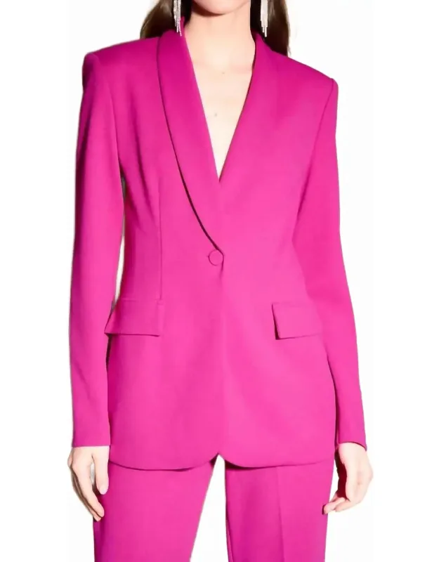 Bonded Crepe Knit Blazer
