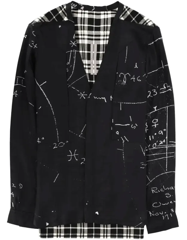 Fogpocket Viscose-blend Abstract Shirt