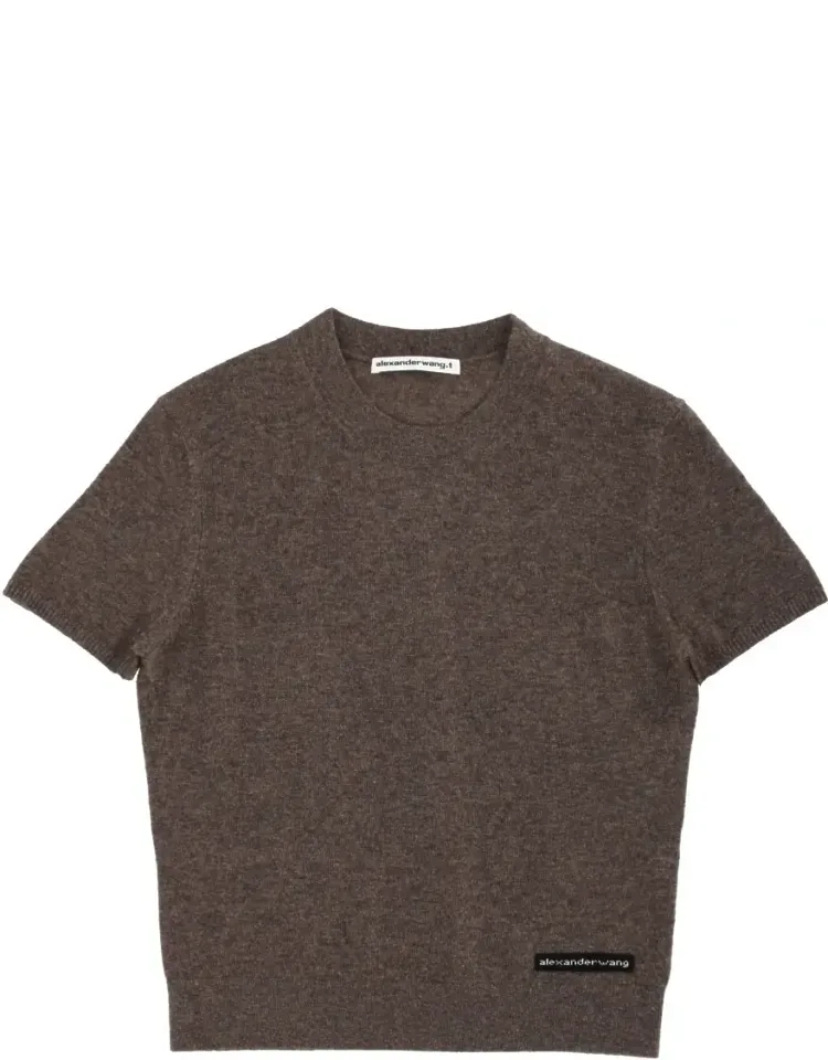 Cropped Heathered T-shirt