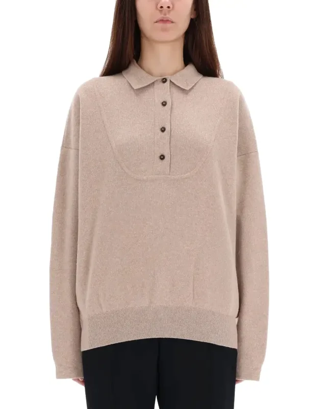 Relaxed Polo Collar Sweater