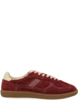 Suede Perforated Retro Sneakers