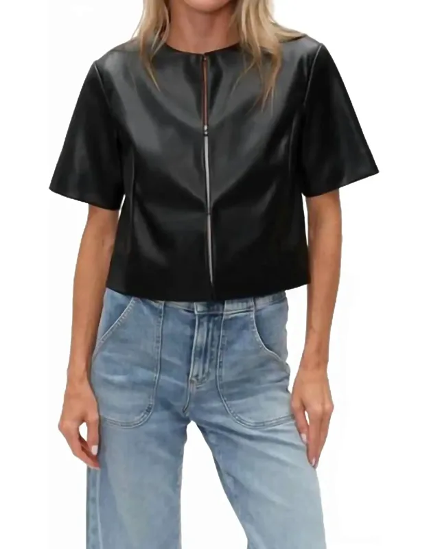 Quinn Faux Leather Jacket