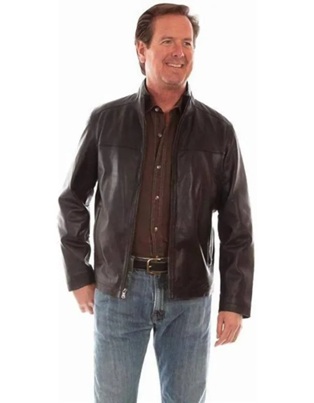 Lamb Leather Zip Lined Western Jacket