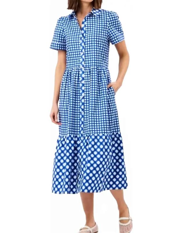 Button-front Midi Dress