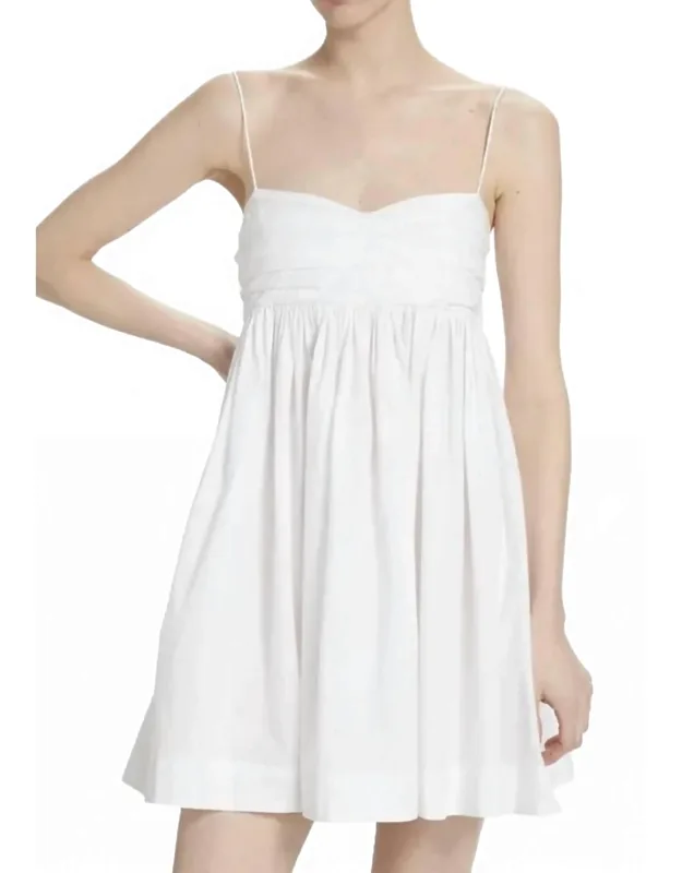 Pleated Mini Dress