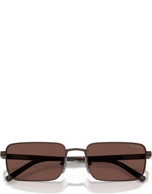 Rectangular Metal Frame Sunglasses