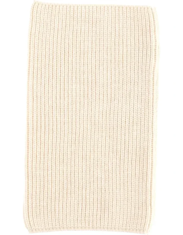 Knitted Ribbed Snood Scarf