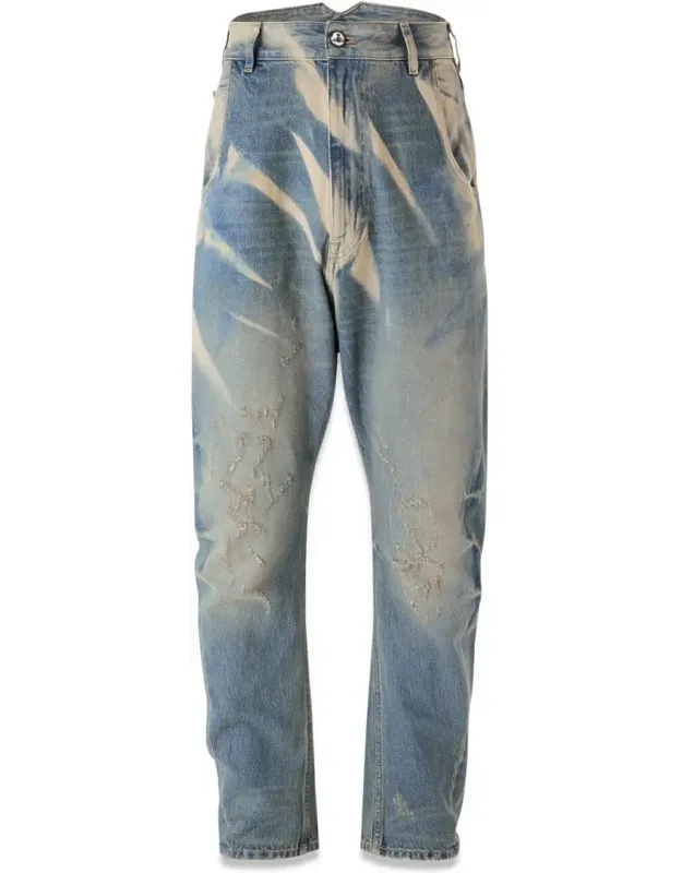 Buckle Back High-waisted Jeans