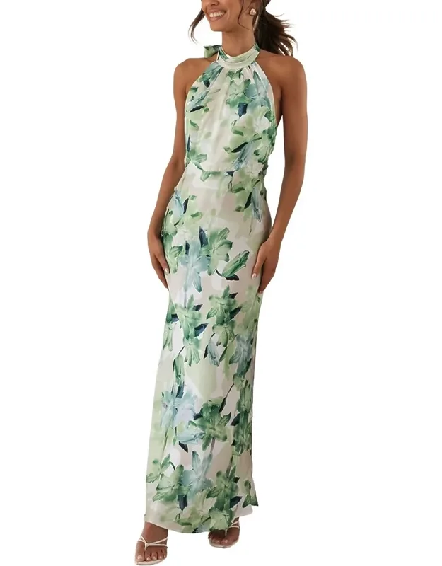 Delli. S Maxi Dress - Light Green, 52.8in Length