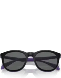 Rounded Square Frame Sunglasses With Dark Lenses