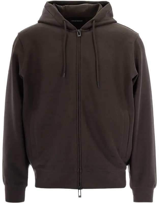 Jacquard Eagle Logo Hoodie
