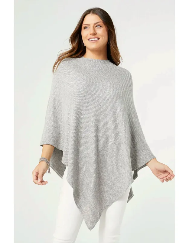 Selene Supersoft Ribbed Poncho