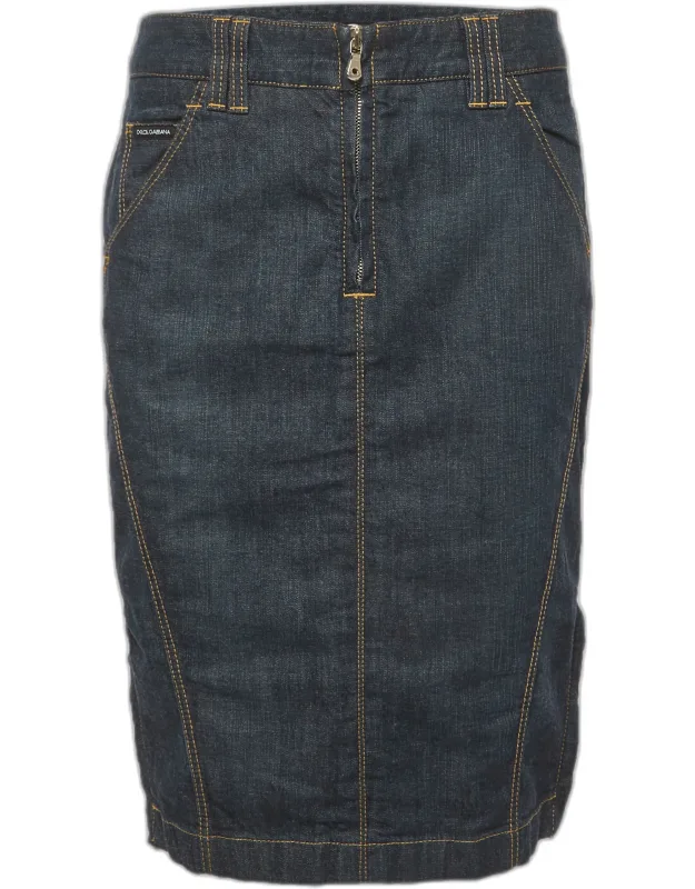 Denim Pencil Skirt