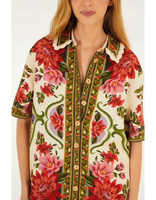 Sand Wonder Crochet Shirt