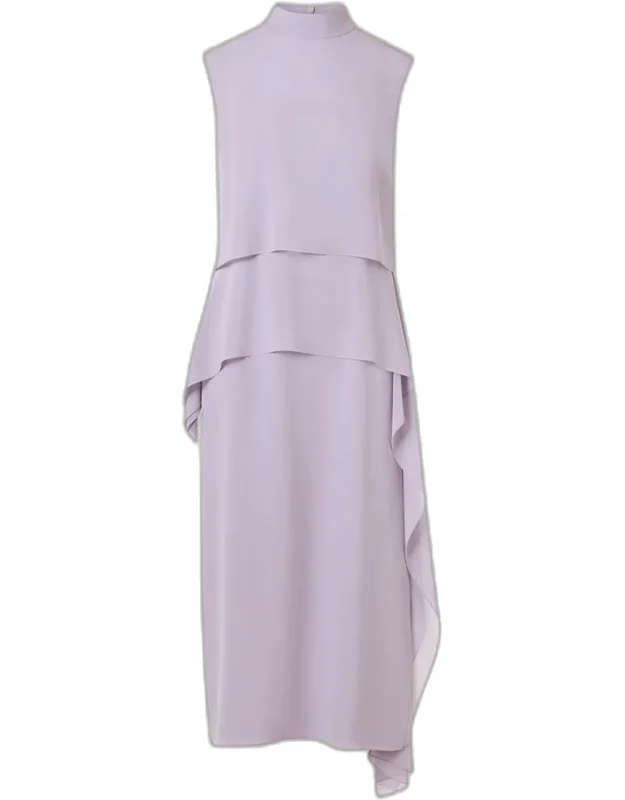 Silk Georgette Layered Dress