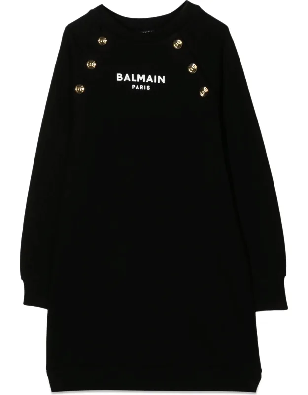 Gold Buttons Dress