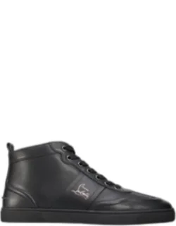Retro High-top Sneakers In Leather