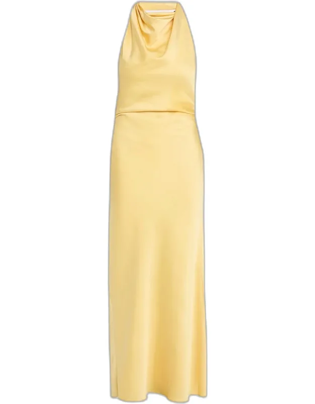 Reannon Satin Halter Dress