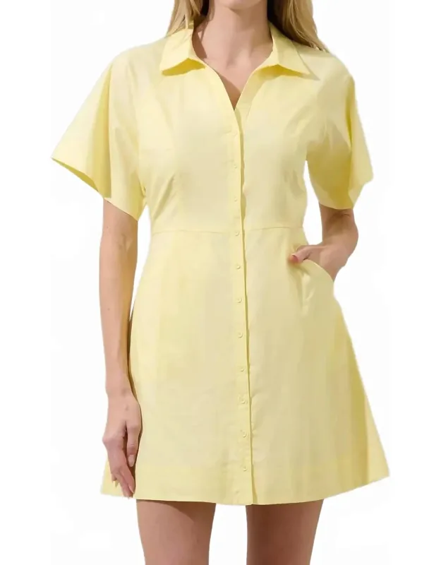 Durella Button Down Mini Dress