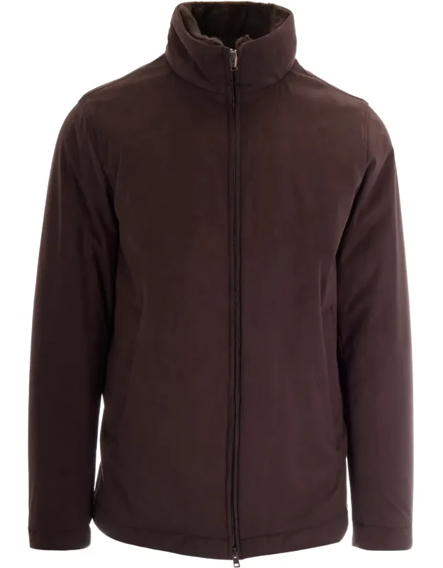Suede High Neck Jacket
