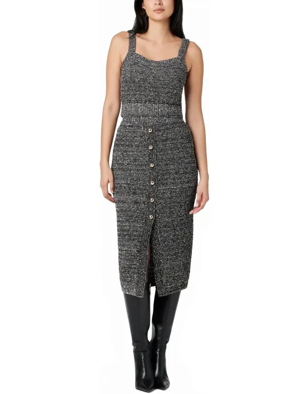 Button-front Skirt