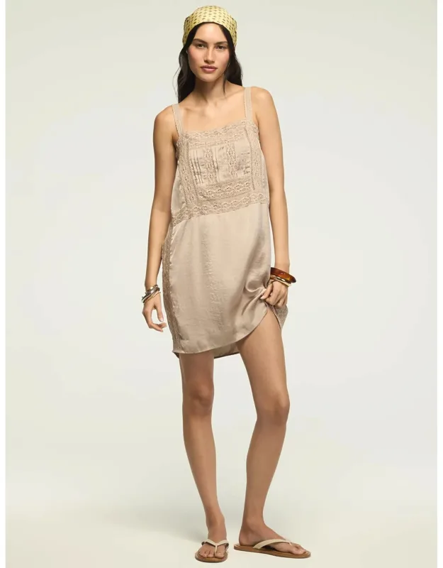 Lace Slip Mini Dress