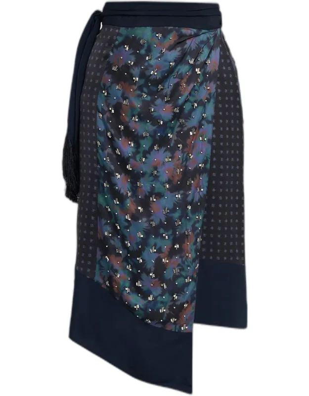 Embellished Wrap Skirt