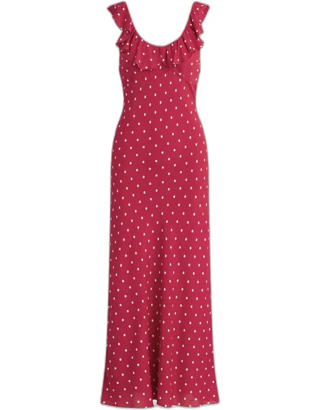 The Blossom Sleeveless Polka-dot Dress