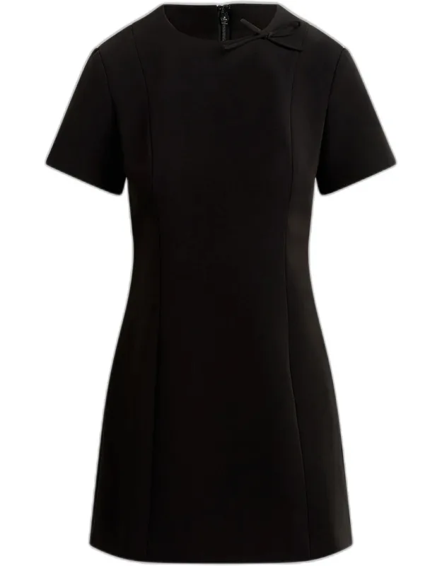 The Cherie Bow-embellished Mini Dress