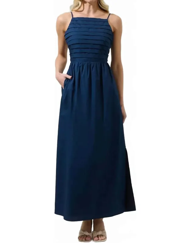 Pleated Maxi Dress