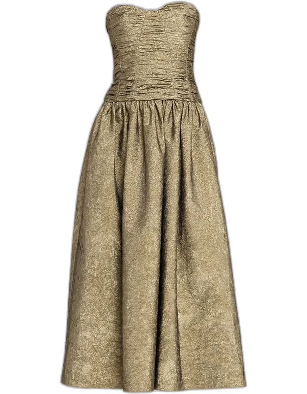 Lumina Strapless Taffeta Dress