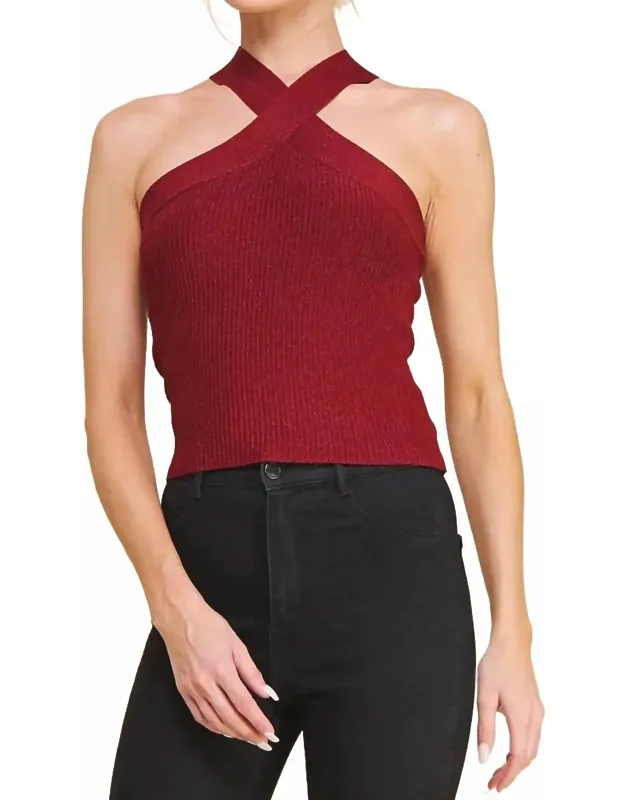 Merry & Bright Halter Top