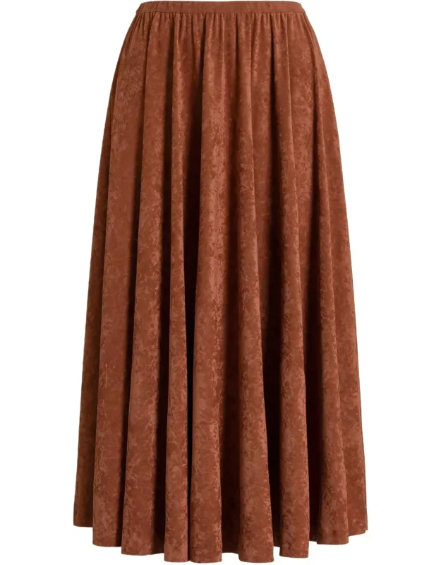 Gathered Midi Skirt