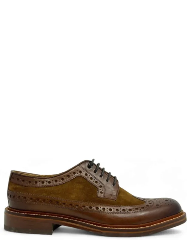 Suede Leather Brogues Oxford Formal Shoes